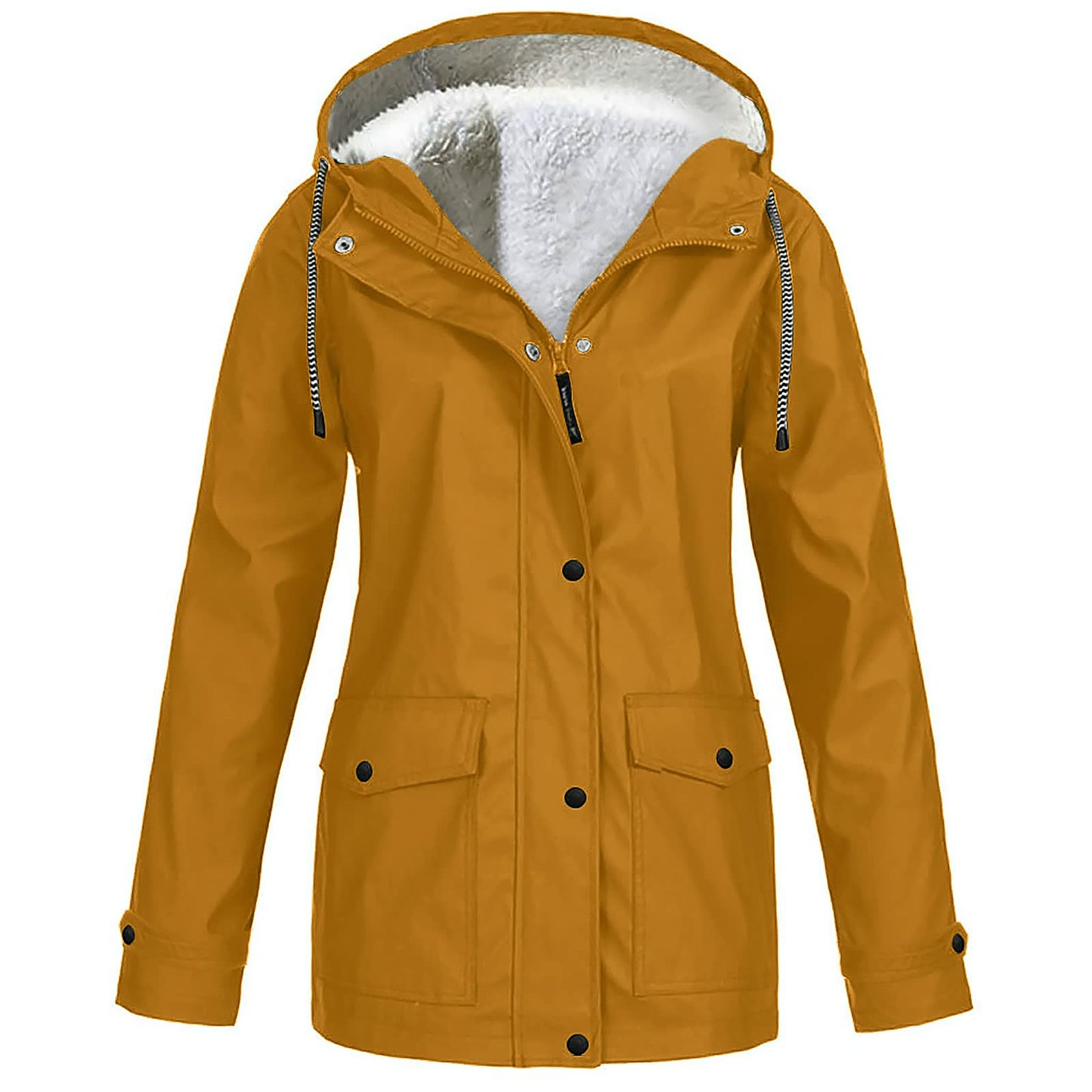Jachetă de exterior căptușită toamnă/iarnă cu glugă