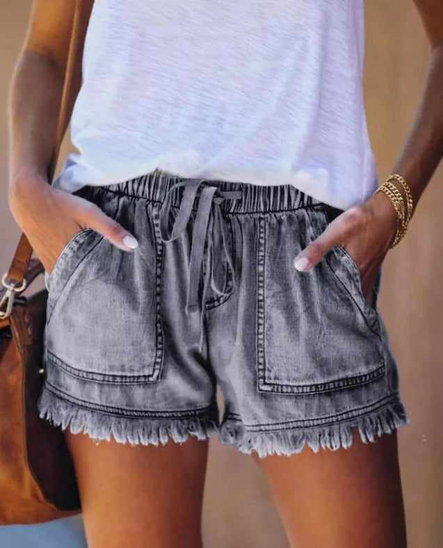 2023 Pantaloni Denim Casual Femei Cu Buzunare Pantaloni Denim De Bumbac